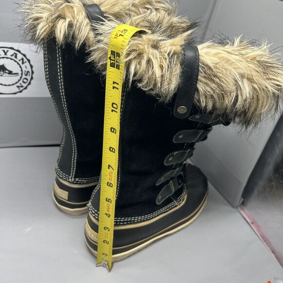 Sorel Women Joan of Arctic Tall Boots Black Waterproof NL1540-010 Sz 8 PreOwned - Picture 14 of 14